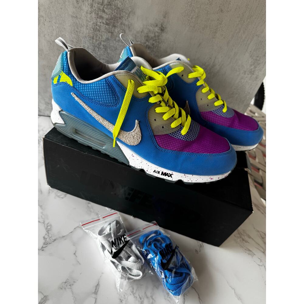 Nike‎ Air Max 90 Undefeated Pacific Blue CQ2289-400 Mens 14